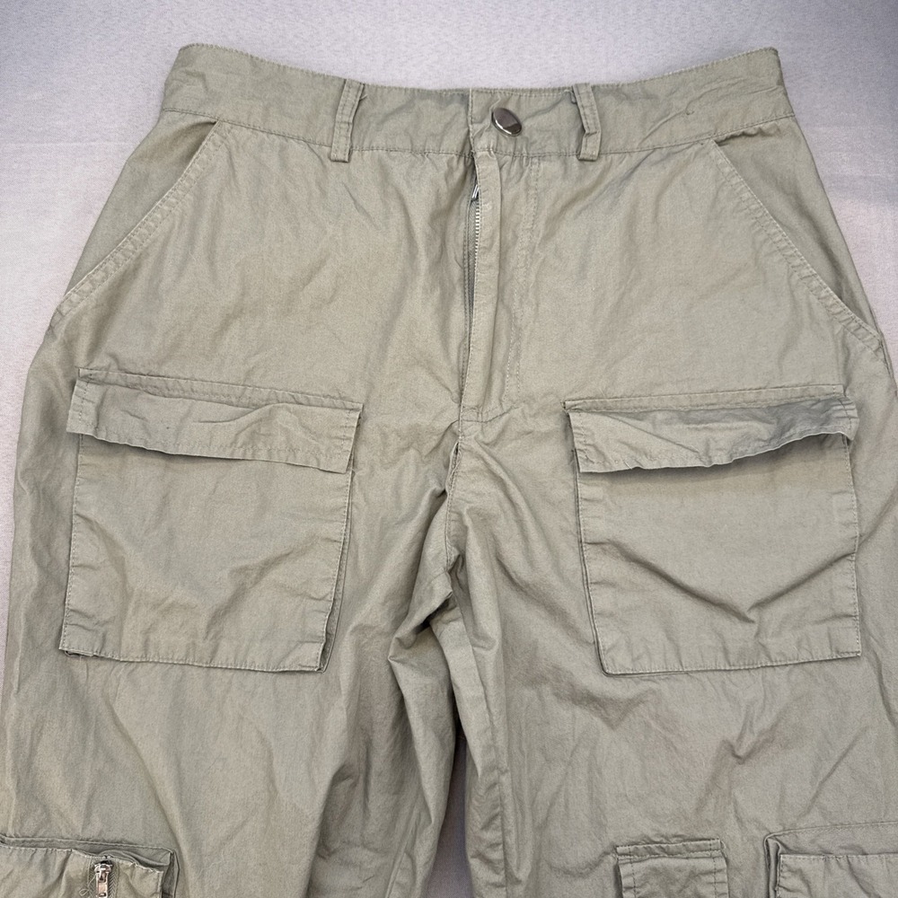 Rachel Paige Cargo Joggers Pants Women's‎ S Tactical Cotton Lightweight - Green
